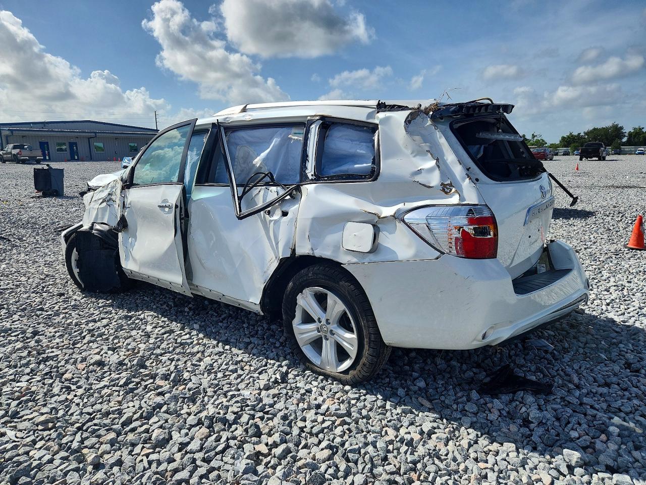 2010 Toyota Highlander Limited White vin: 5TDDK3EHXAS022095