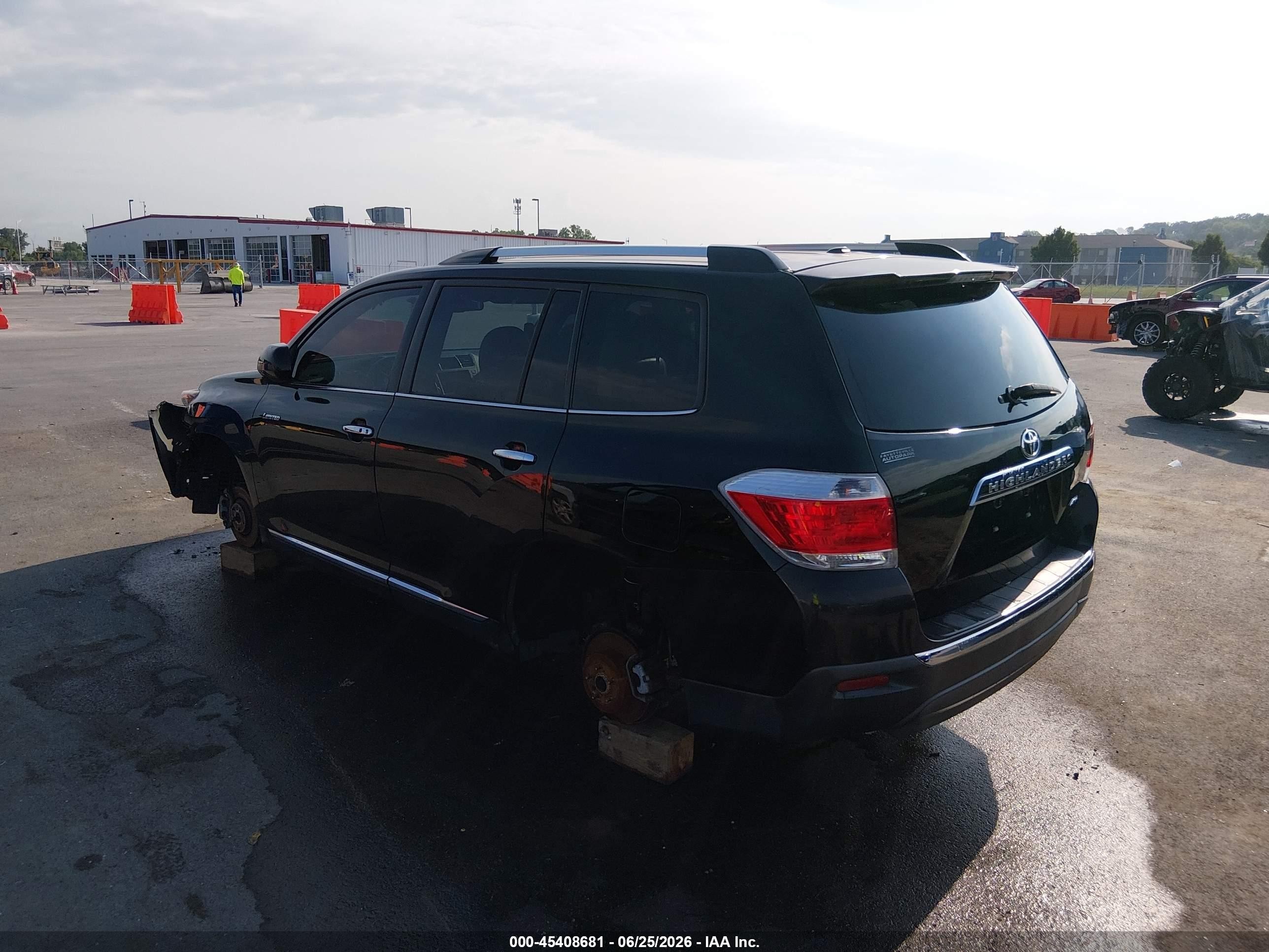 2011 Toyota Highlander Limited V6 Black vin: 5TDDK3EHXBS050318