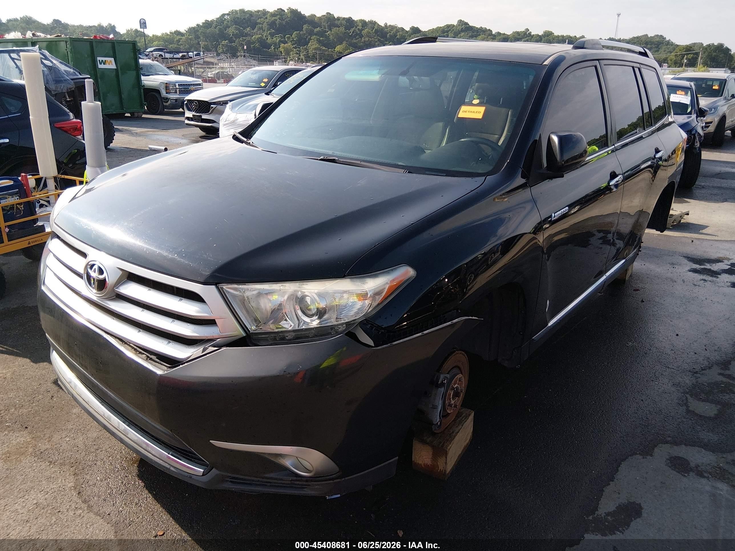 2011 Toyota Highlander Limited V6 Black vin: 5TDDK3EHXBS050318