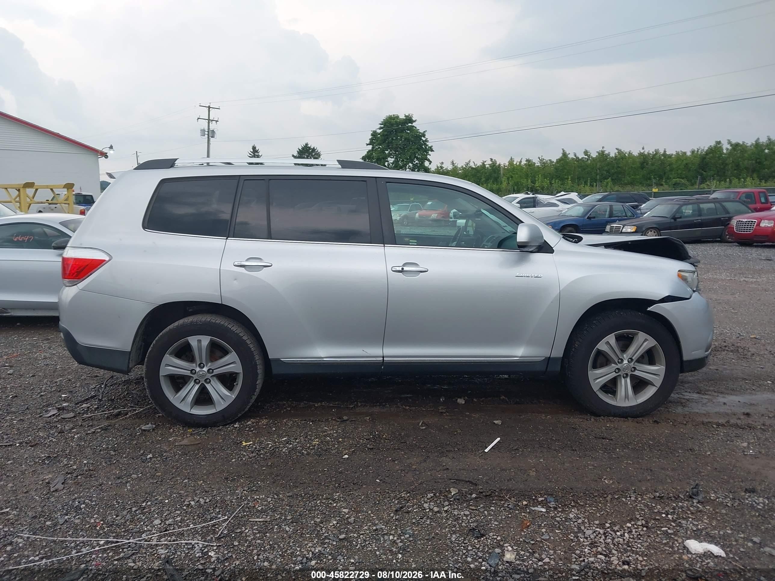 2012 Toyota Highlander Limited V6 Серебряный vin: 5TDDK3EHXCS103875