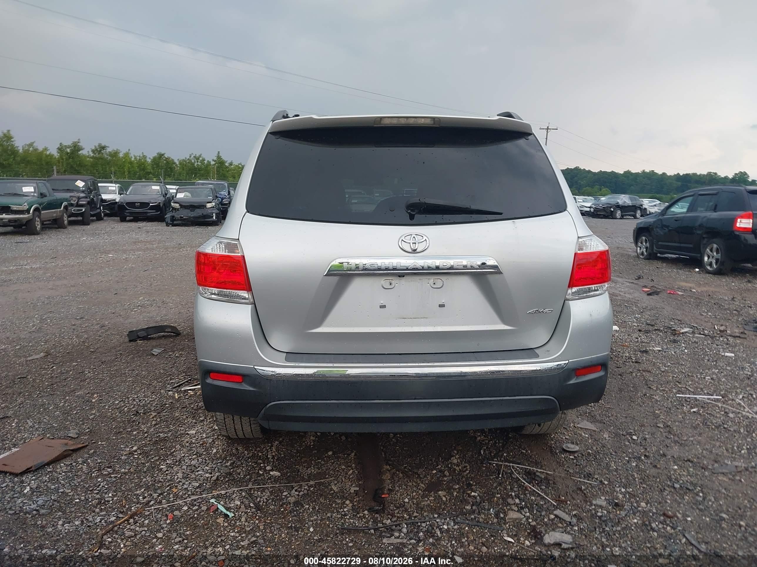 2012 Toyota Highlander Limited V6 Серебряный vin: 5TDDK3EHXCS103875