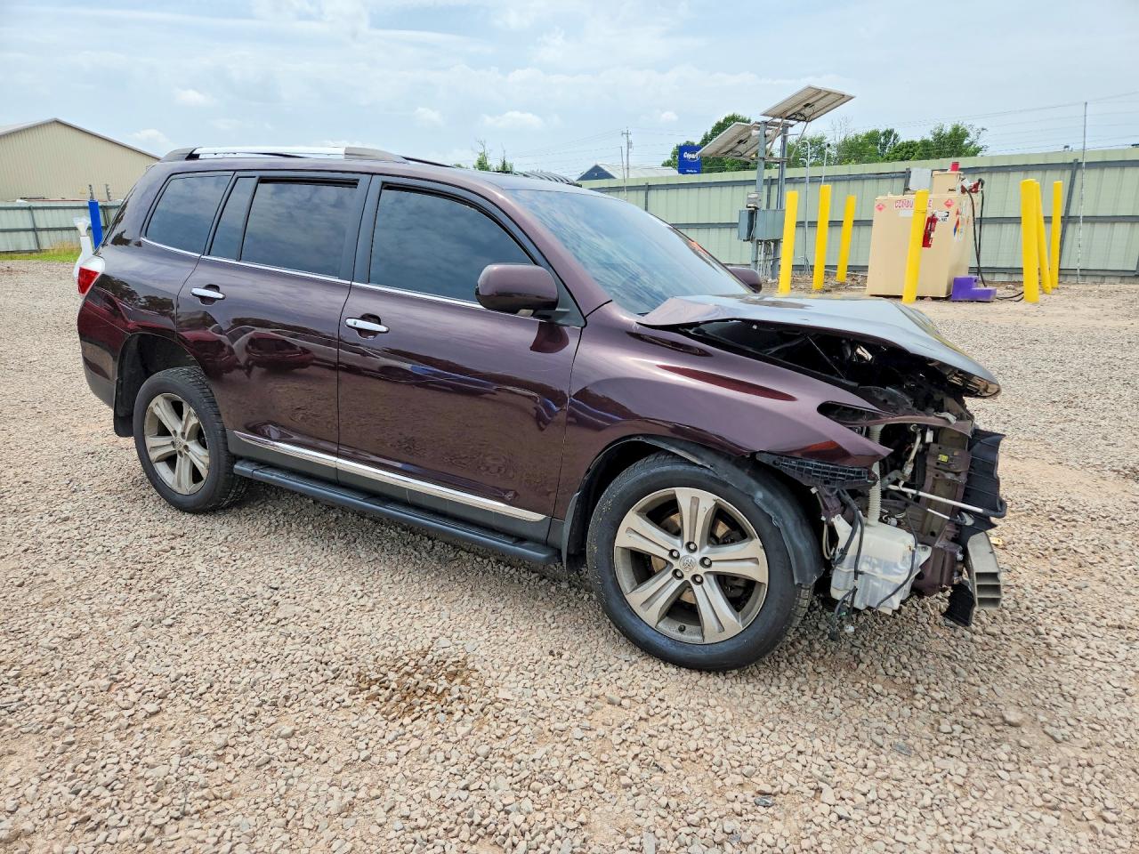 2012 Toyota Highlander Limited Фиолетовый vin: 5TDDK3EHXCS133507