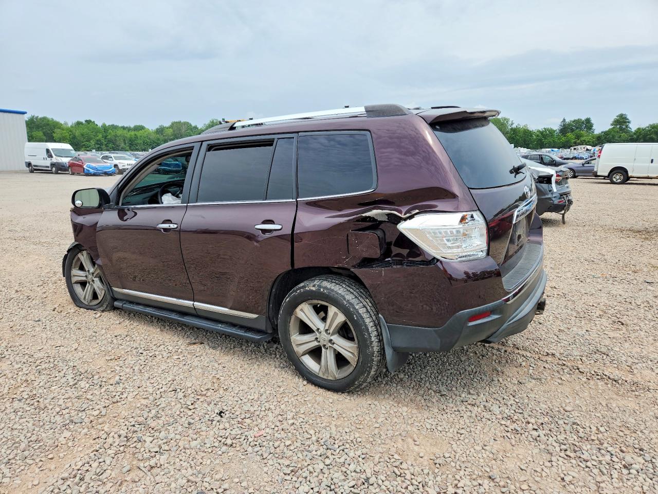 2012 Toyota Highlander Limited Фиолетовый vin: 5TDDK3EHXCS133507