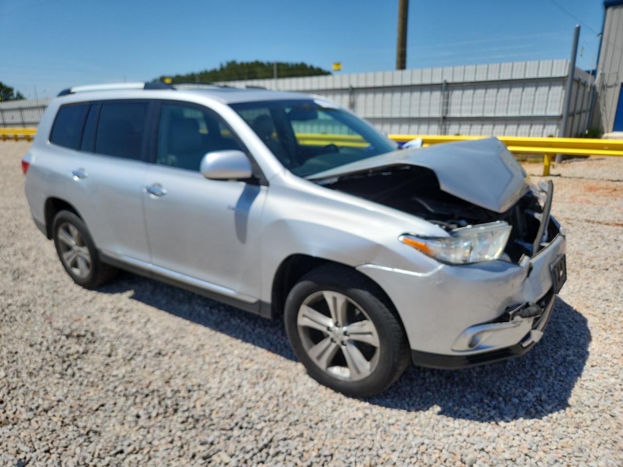 2012 Toyota Highlander Limited Серебряный vin: 5TDDK3EHXCS159511