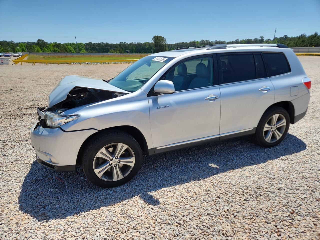 2012 Toyota Highlander Limited Серебряный vin: 5TDDK3EHXCS159511