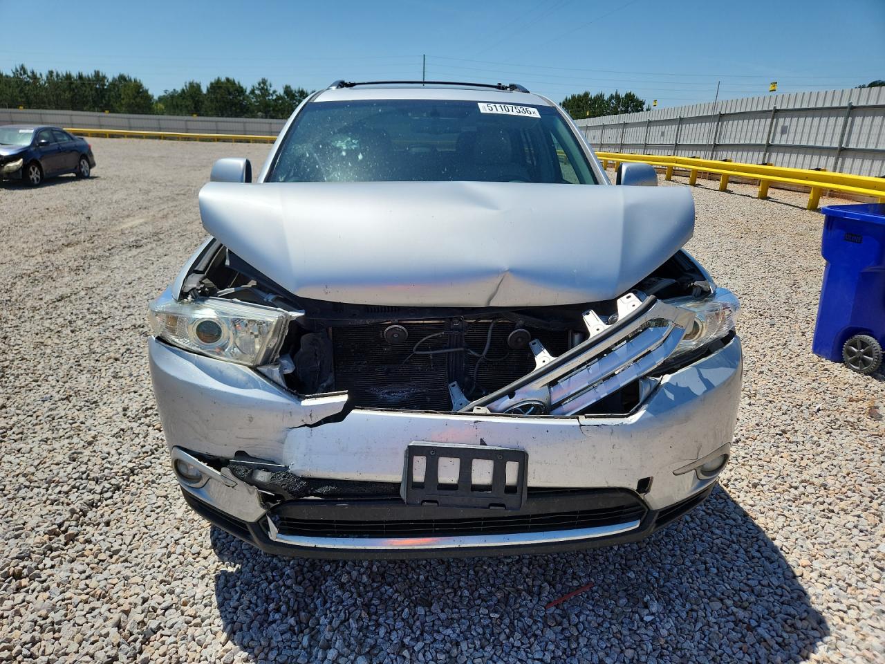 2012 Toyota Highlander Limited Серебряный vin: 5TDDK3EHXCS159511