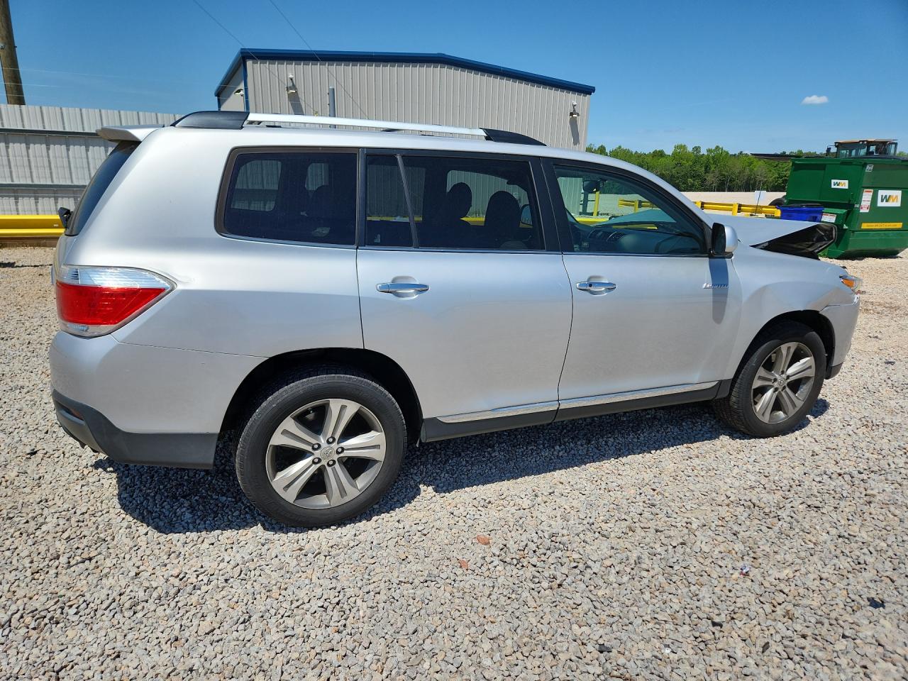 2012 Toyota Highlander Limited Серебряный vin: 5TDDK3EHXCS159511