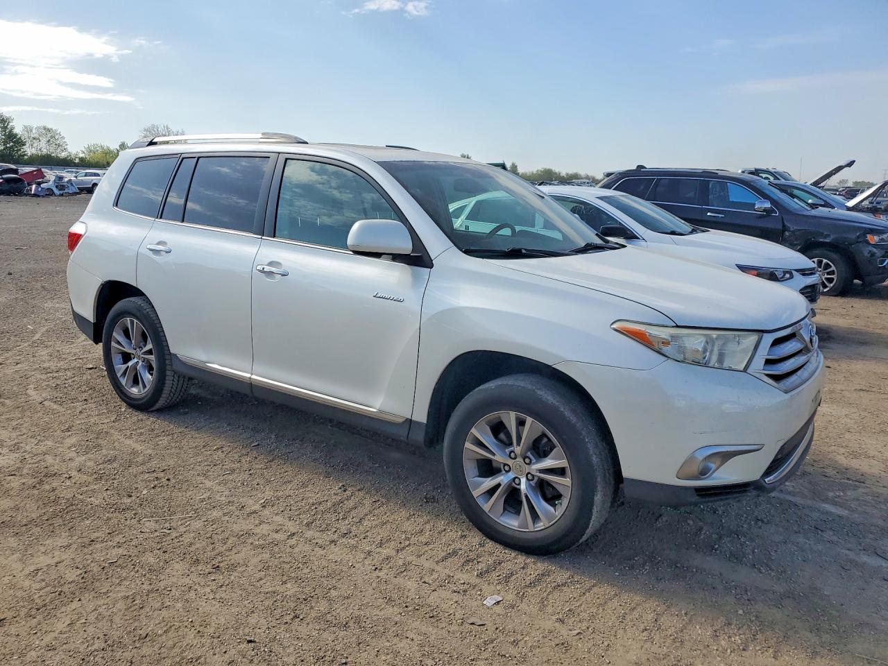 2013 Toyota Highlander Limited Белый vin: 5TDDK3EHXDS186533