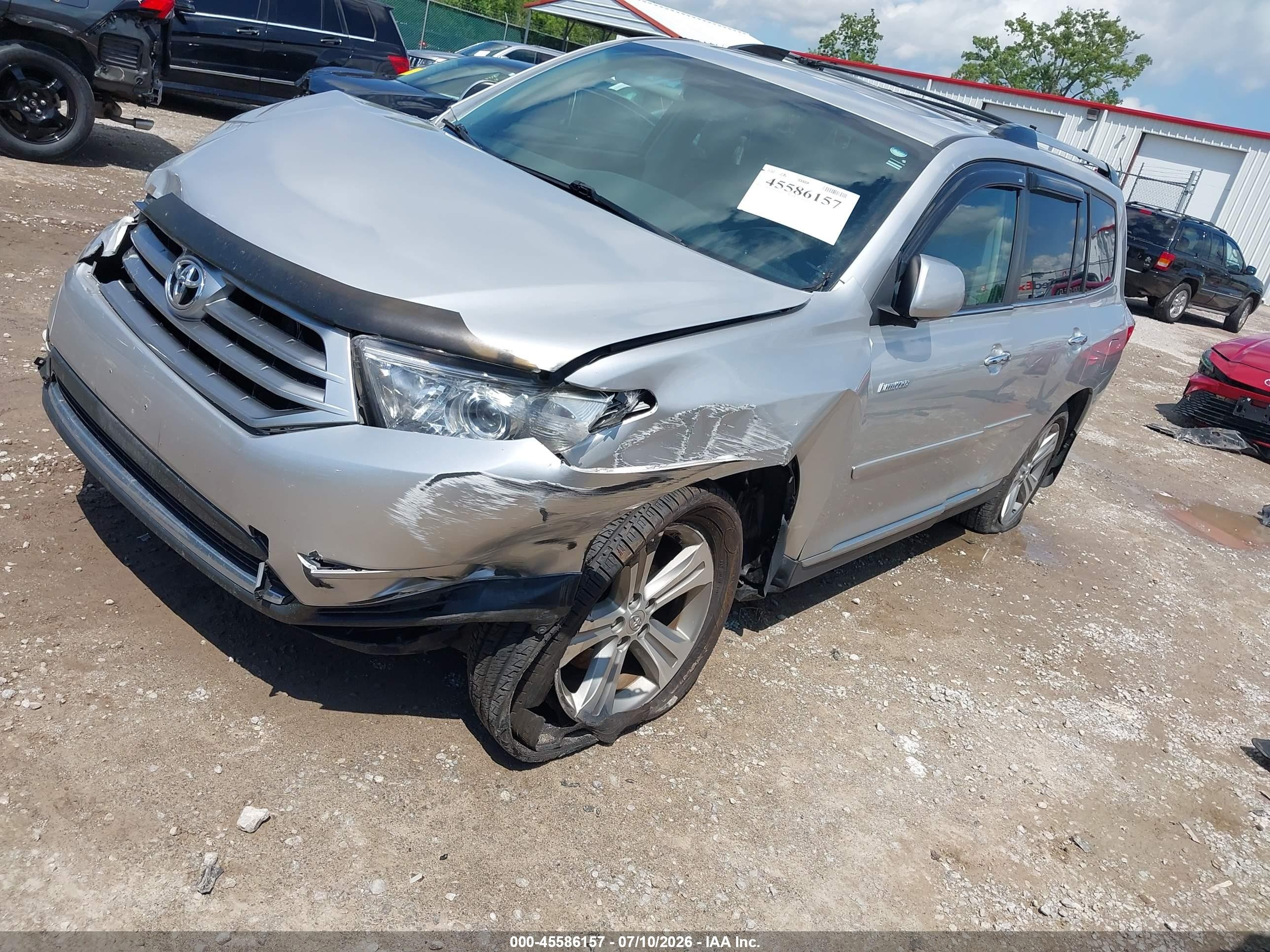2013 Toyota Highlander Limited V6 Серебряный vin: 5TDDK3EHXDS224987