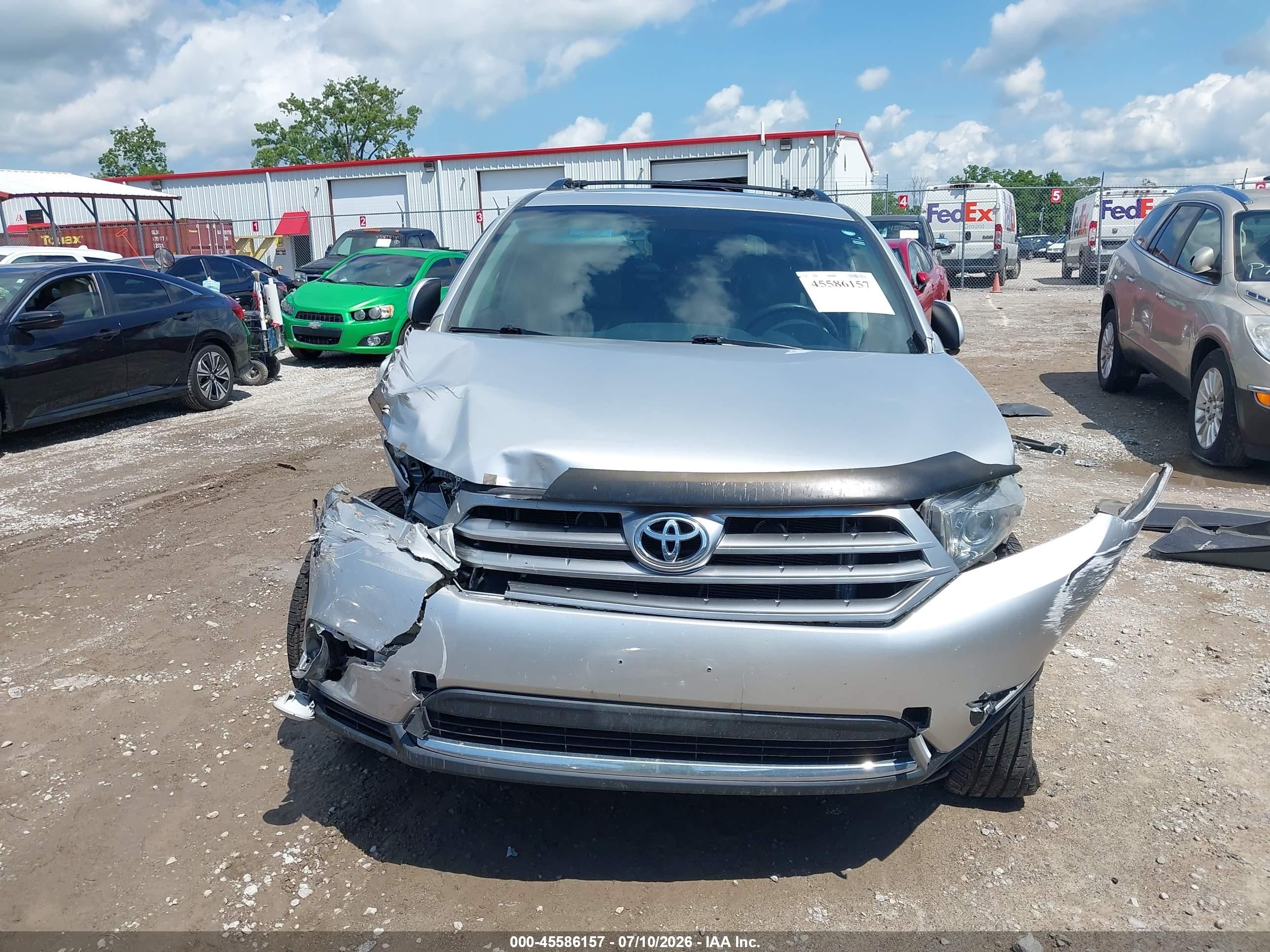 2013 Toyota Highlander Limited V6 Серебряный vin: 5TDDK3EHXDS224987
