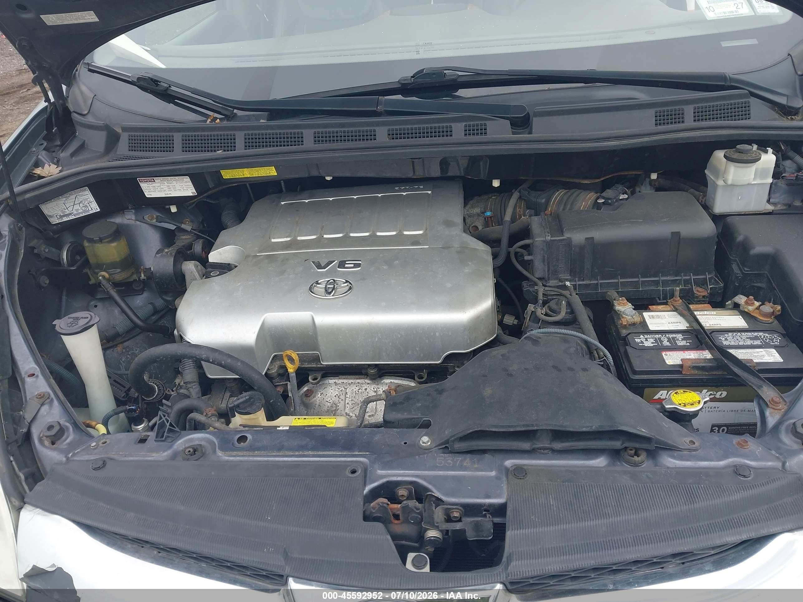 2010 Toyota Sienna Limited Серый vin: 5TDDK4CC1AS030373