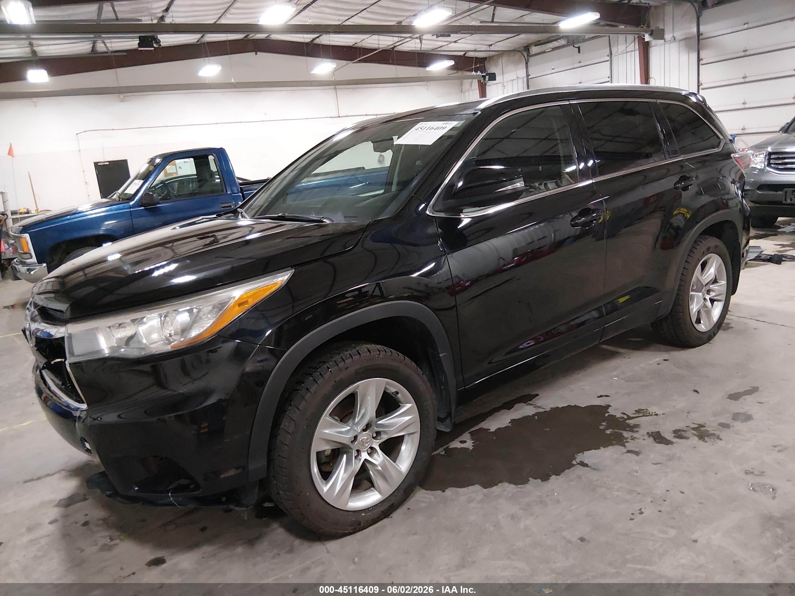 2014 Toyota Highlander Limited V6 Black vin: 5TDDKRFH0ES029404