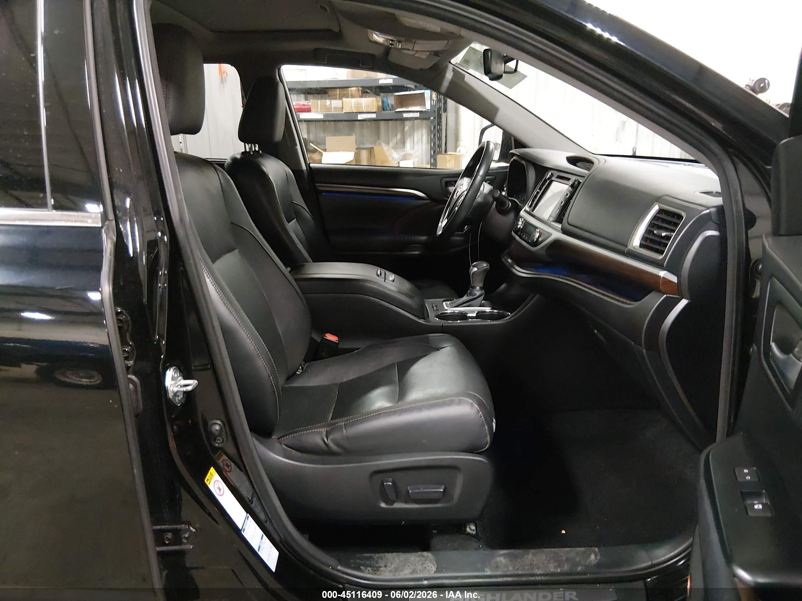 2014 Toyota Highlander Limited V6 Black vin: 5TDDKRFH0ES029404