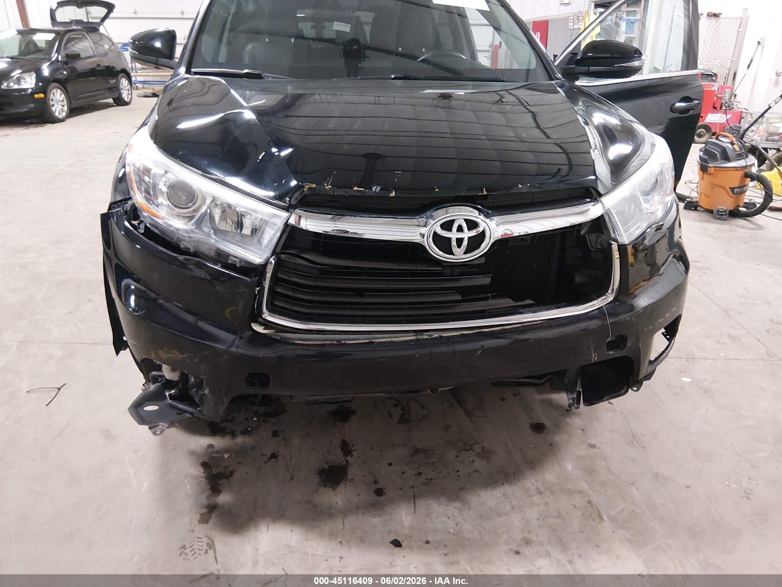 2014 Toyota Highlander Limited V6 Black vin: 5TDDKRFH0ES029404
