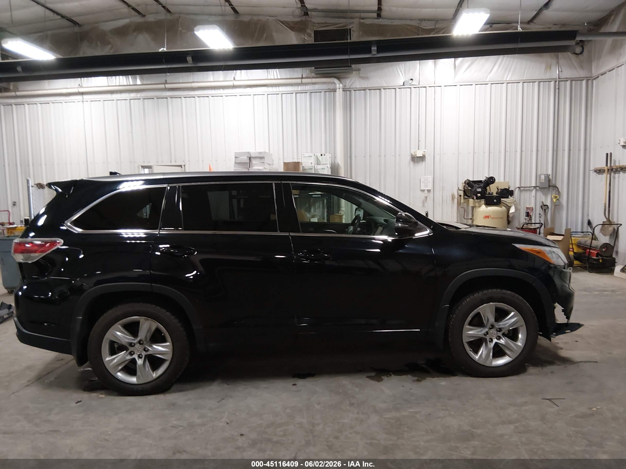 2014 Toyota Highlander Limited V6 Black vin: 5TDDKRFH0ES029404