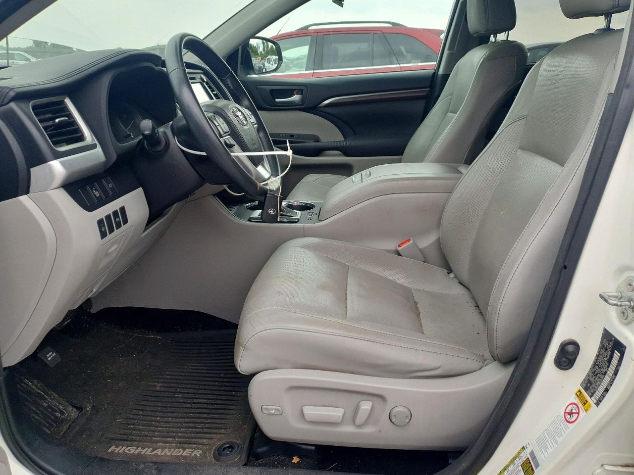 2014 Toyota Highlander Limited White vin: 5TDDKRFH0ES029905