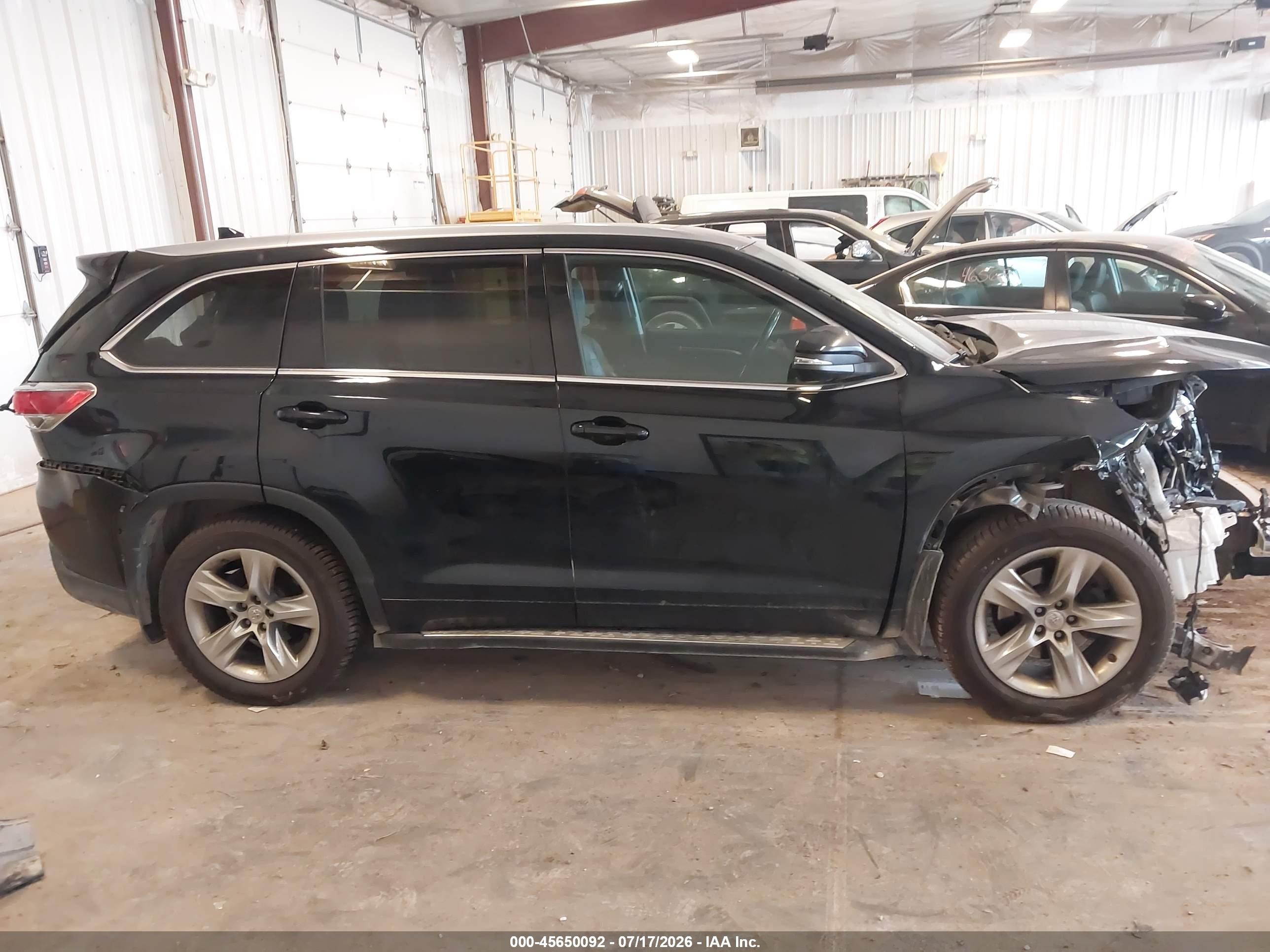 2014 Toyota Highlander Limited V6 Черный vin: 5TDDKRFH0ES053461
