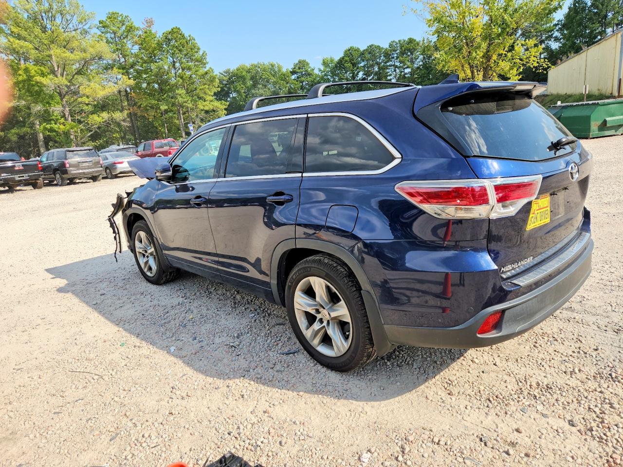 2015 Toyota Highlander Limited Platinum Синий vin: 5TDDKRFH0FS083187