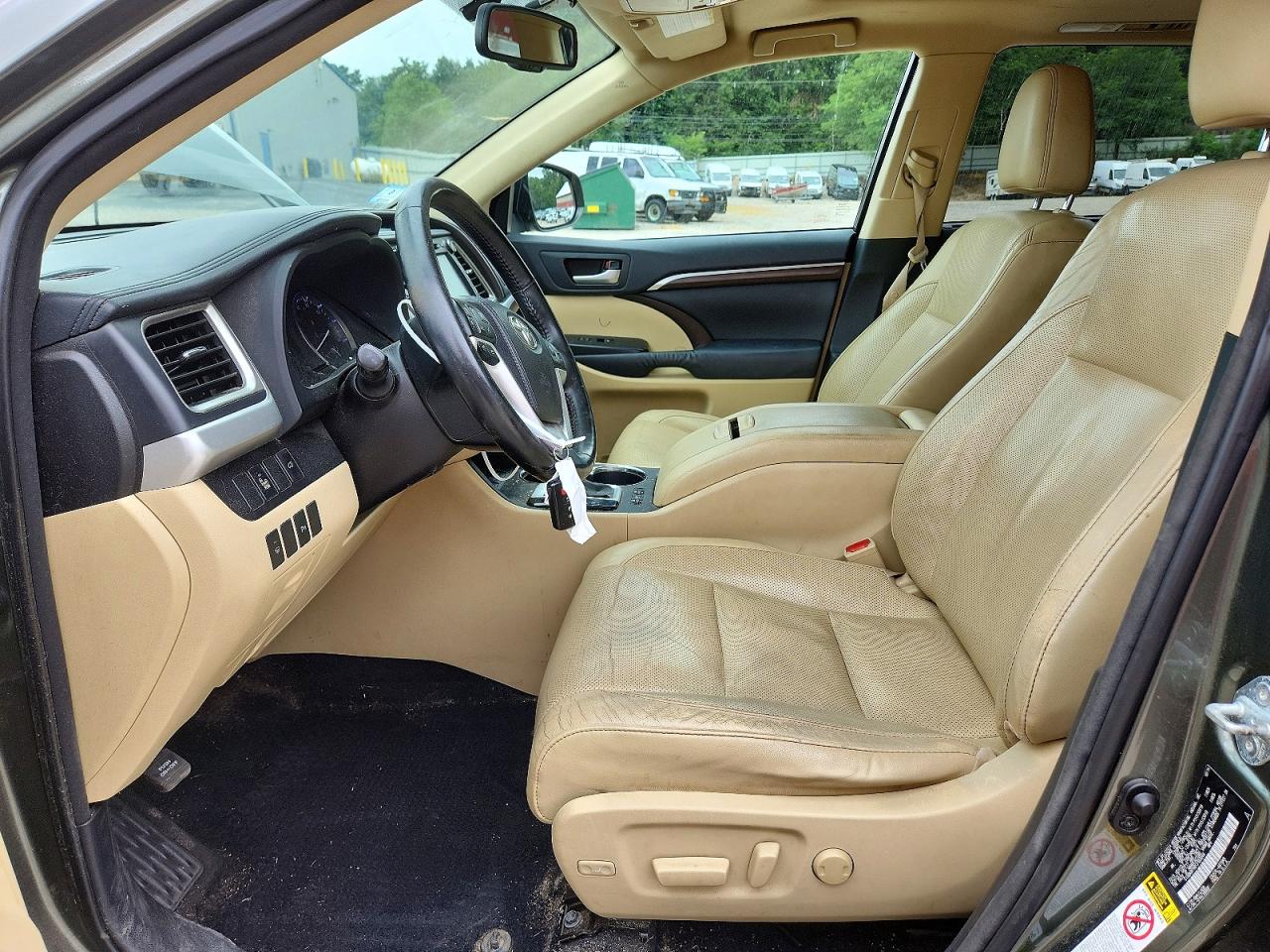 2015 Toyota Highlander Limited Green vin: 5TDDKRFH0FS103048