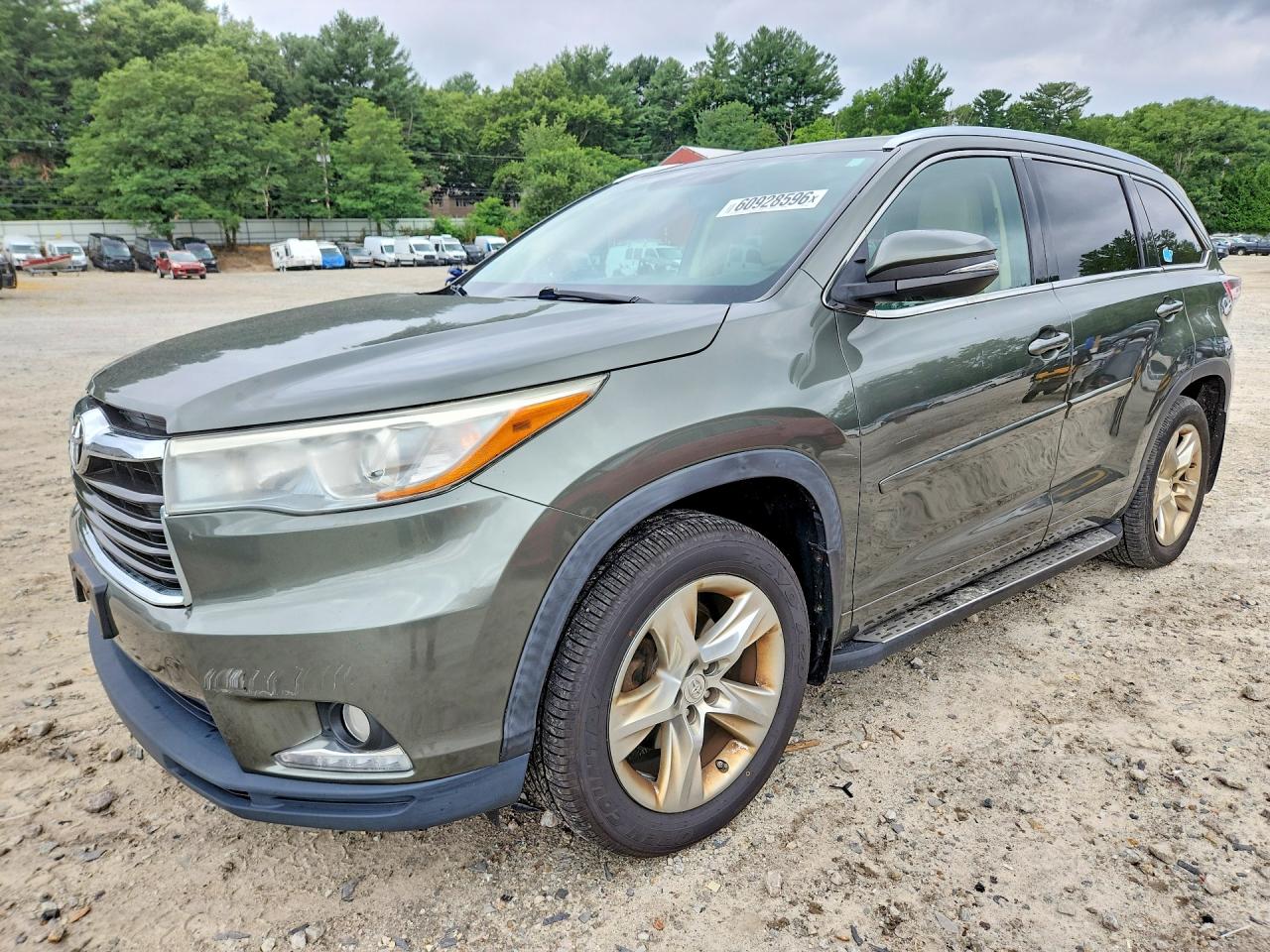 2015 Toyota Highlander Limited Green vin: 5TDDKRFH0FS103048