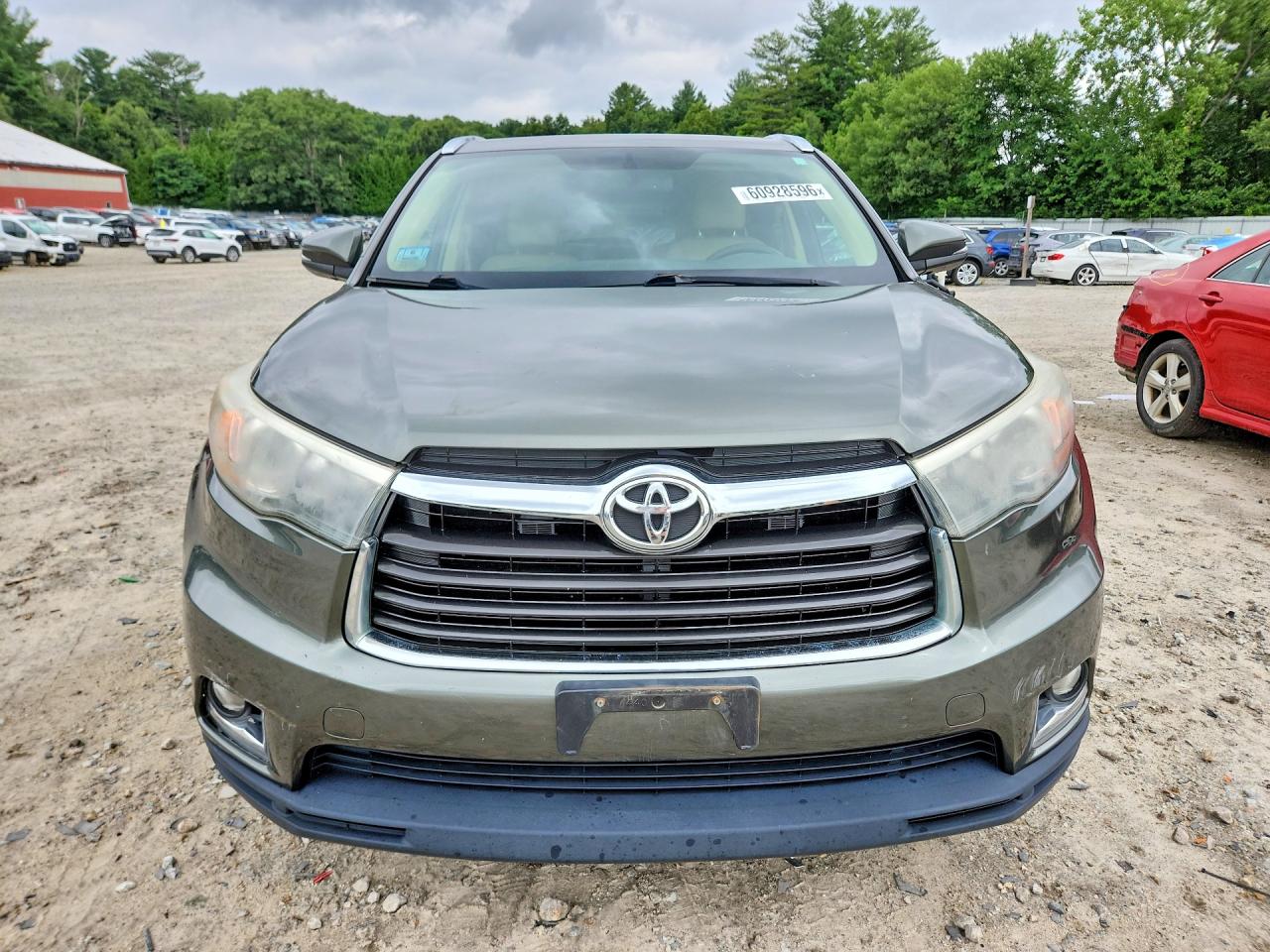 2015 Toyota Highlander Limited Green vin: 5TDDKRFH0FS103048