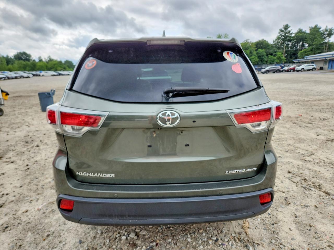 2015 Toyota Highlander Limited Green vin: 5TDDKRFH0FS103048