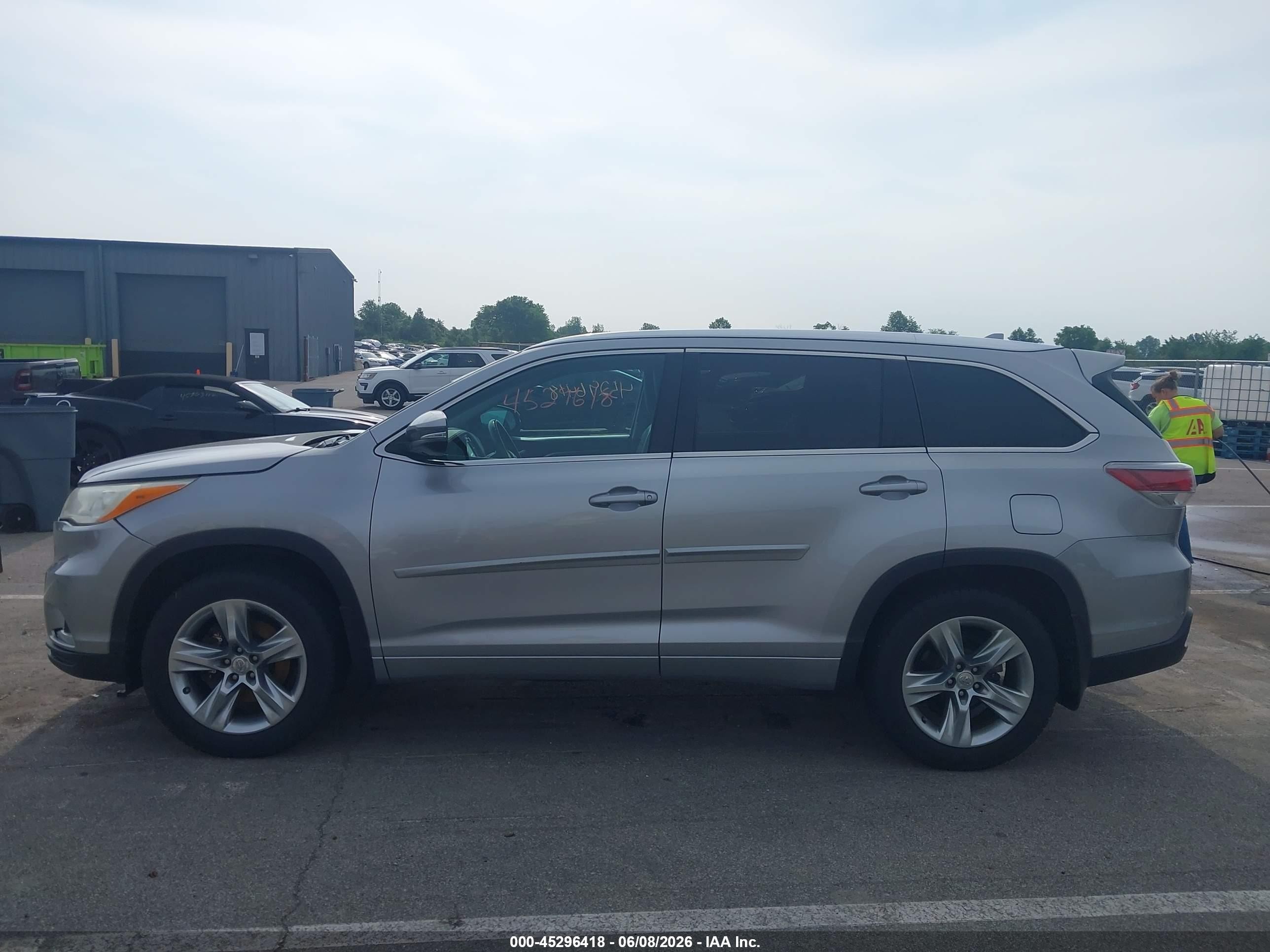 2015 Toyota Highlander Limited V6 Gray vin: 5TDDKRFH0FS131898