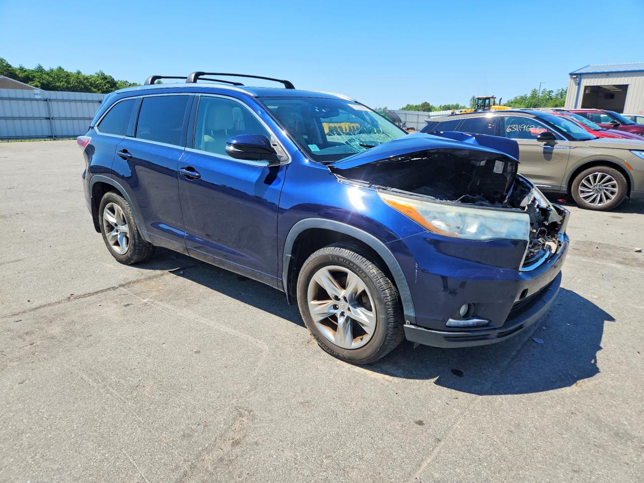 2015 Toyota Highlander Limited Platinum Blue vin: 5TDDKRFH0FS146465
