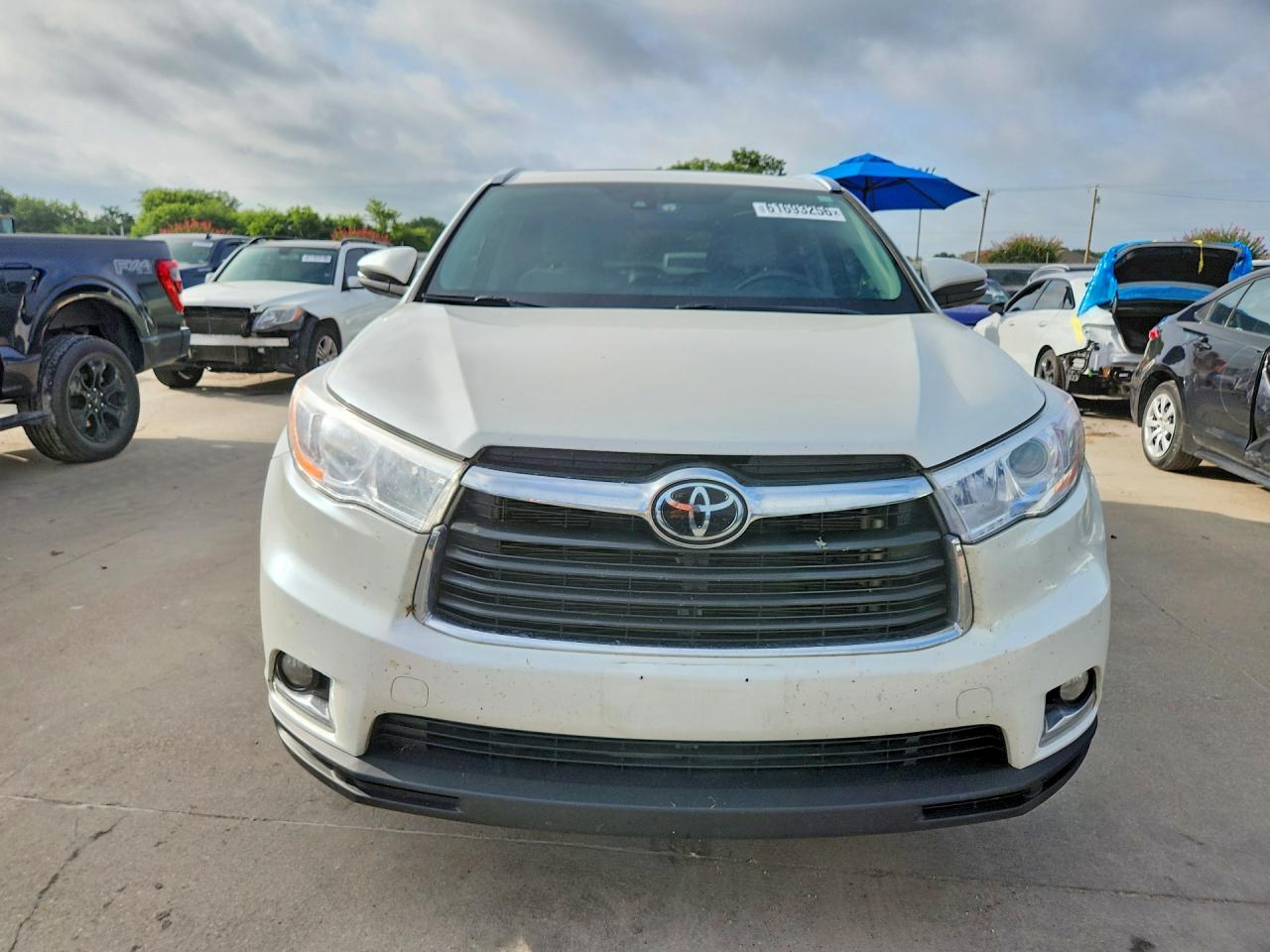 2015 Toyota Highlander Limited Platinum Белый vin: 5TDDKRFH0FS178607