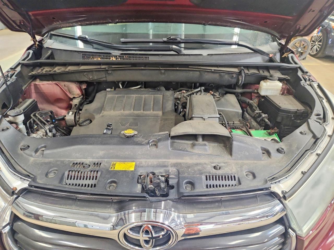 2014 Toyota Highlander Limited Бордовый vin: 5TDDKRFH1ES008917