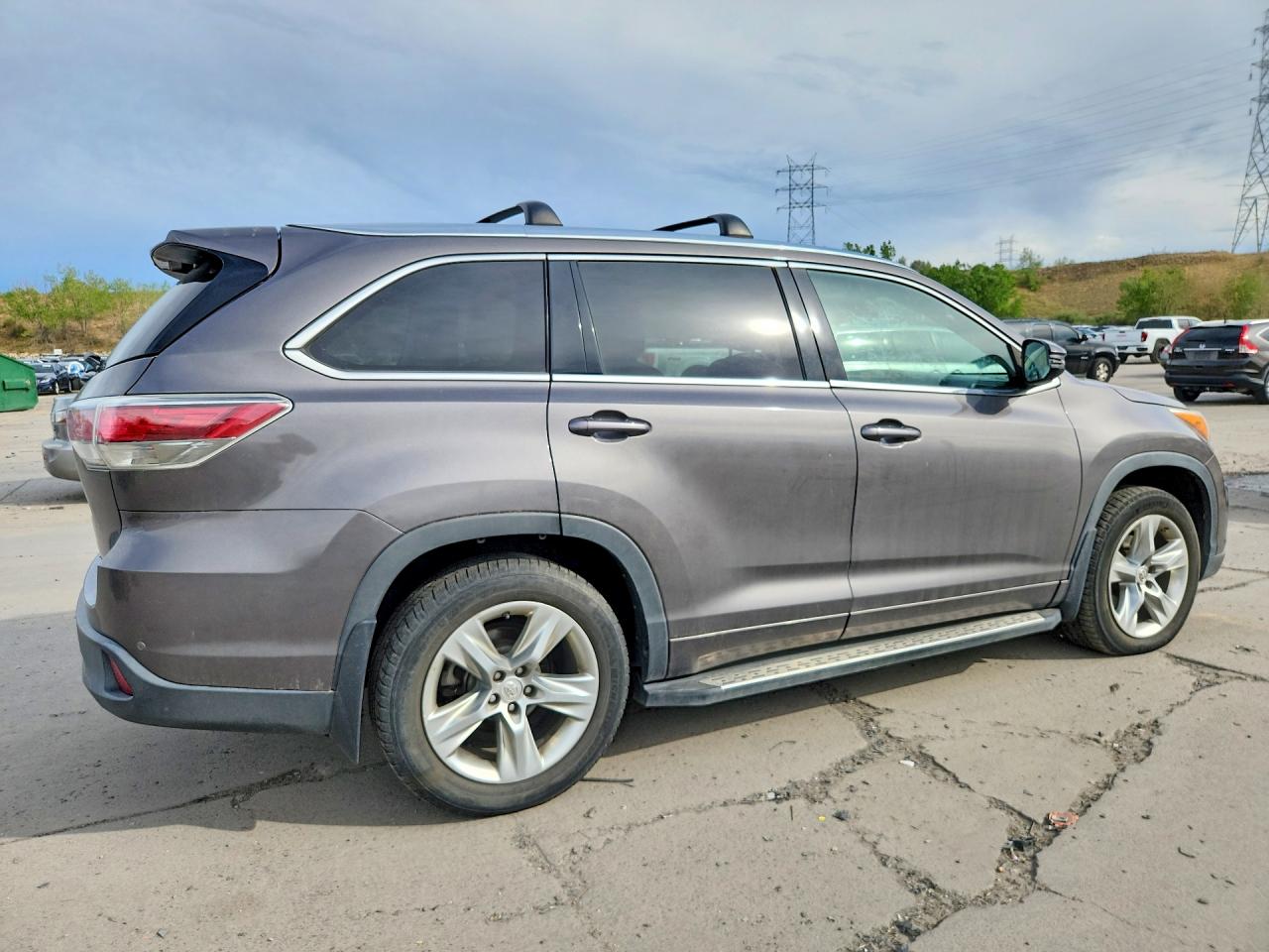 2015 Toyota Highlander Limited Gray vin: 5TDDKRFH1FS104399