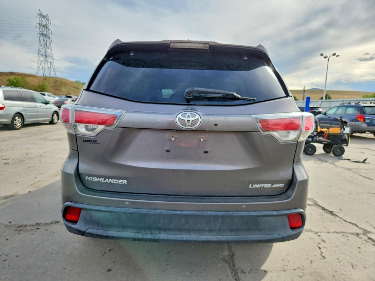 2015 Toyota Highlander Limited Gray vin: 5TDDKRFH1FS104399