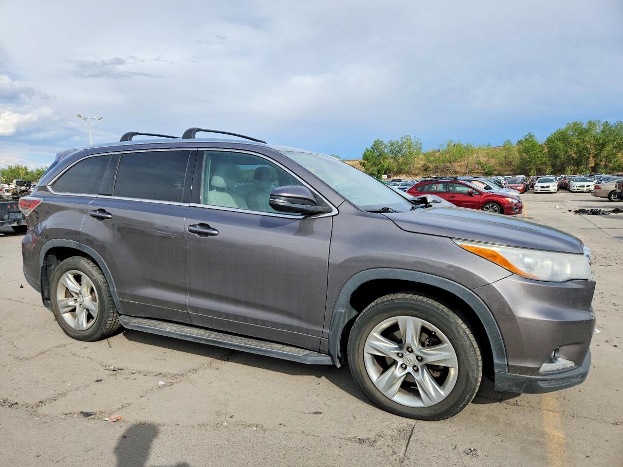 2015 Toyota Highlander Limited Gray vin: 5TDDKRFH1FS104399