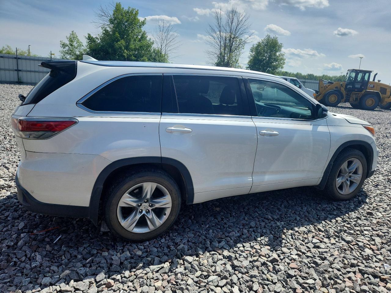 2015 Toyota Highlander Limited Platinum White vin: 5TDDKRFH1FS117119