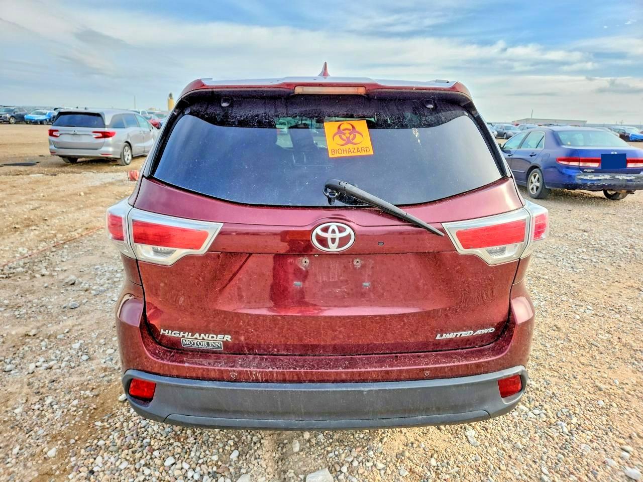 2015 Toyota Highlander Limited Platinum Burgundy vin: 5TDDKRFH1FS123065