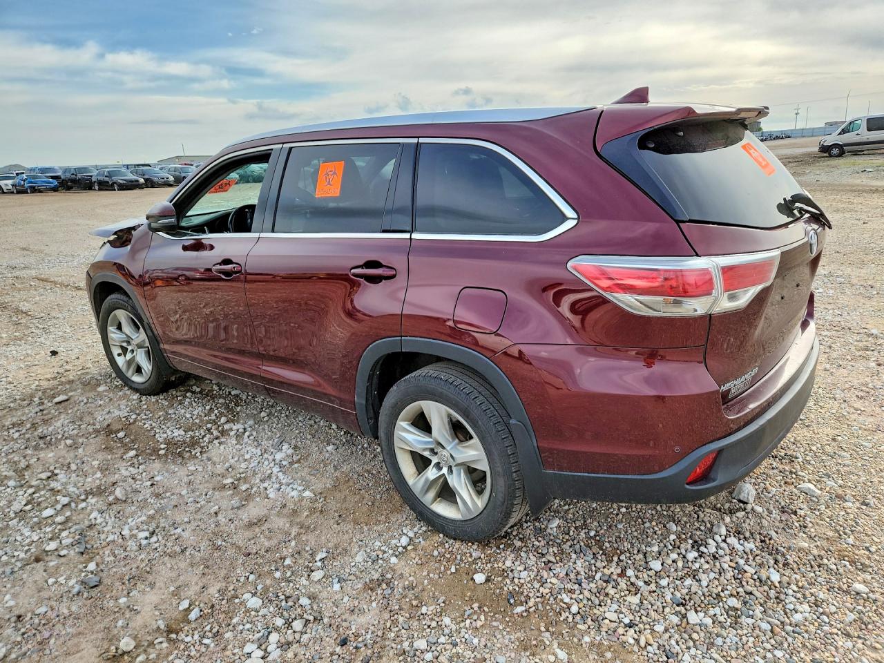 2015 Toyota Highlander Limited Platinum Burgundy vin: 5TDDKRFH1FS123065