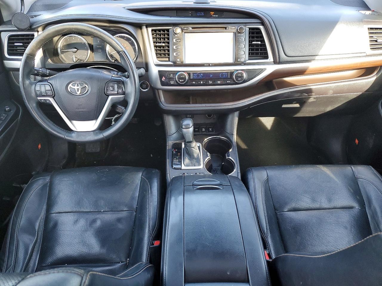 2015 Toyota Highlander Limited Black vin: 5TDDKRFH1FS219990