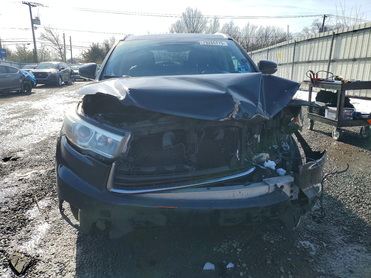 2015 Toyota Highlander Limited Black vin: 5TDDKRFH1FS219990