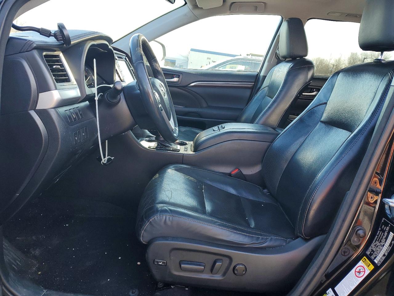 2015 Toyota Highlander Limited Black vin: 5TDDKRFH1FS219990