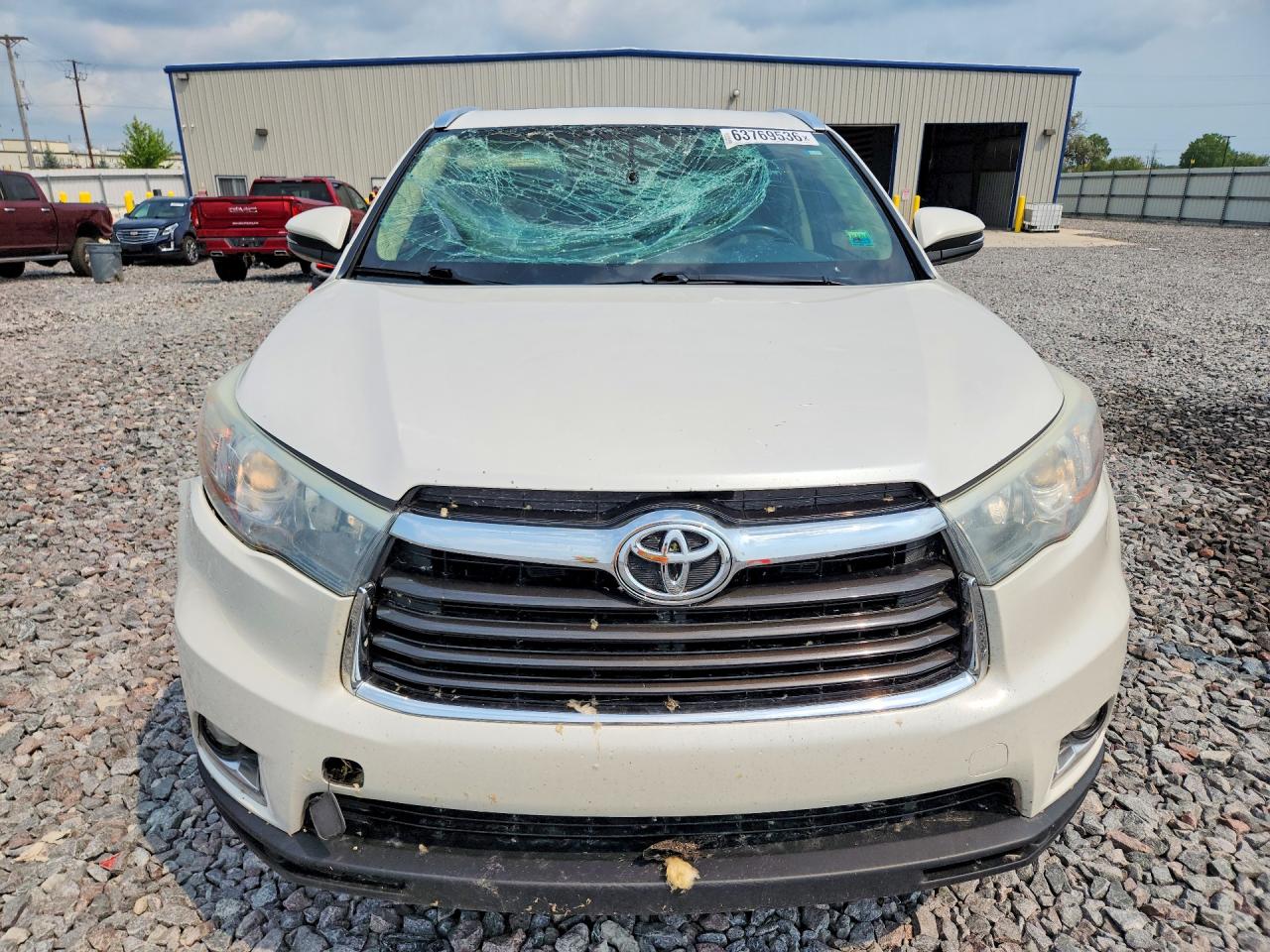 2015 Toyota Highlander Limited White vin: 5TDDKRFH1FS220718