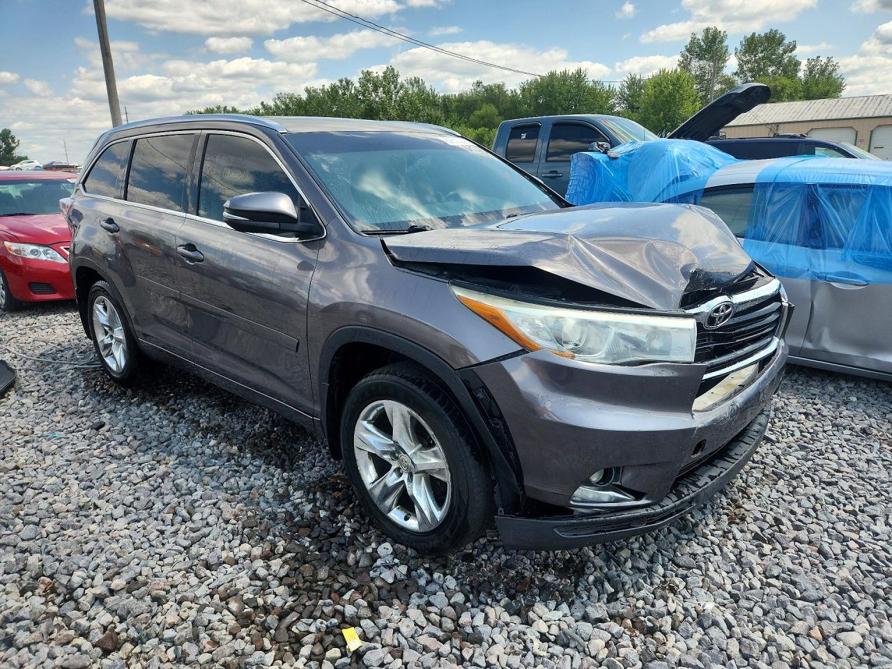 2014 Toyota Highlander Limited Черный vin: 5TDDKRFH2ES006867
