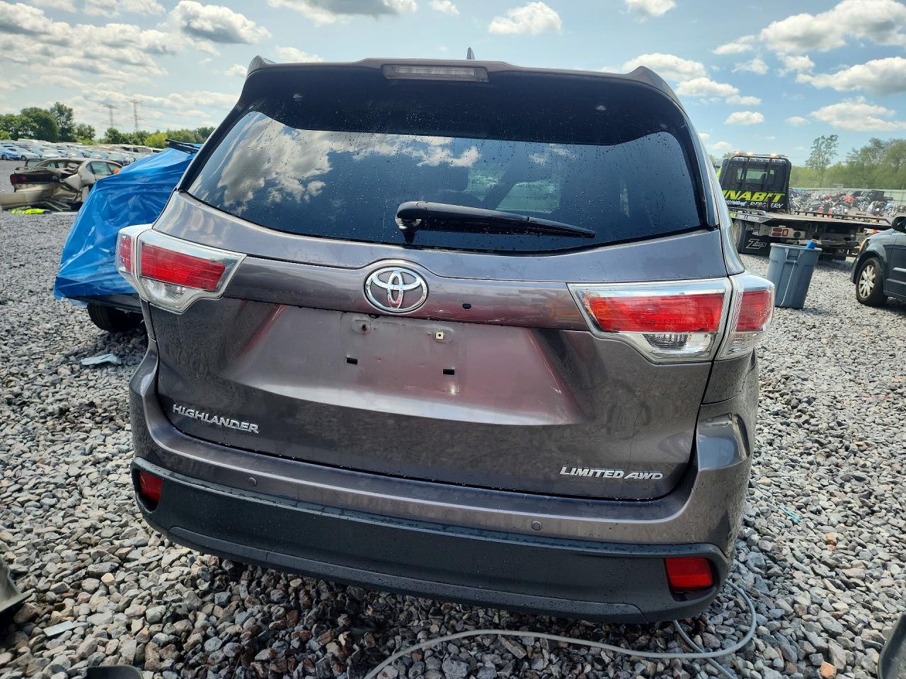 2014 Toyota Highlander Limited Черный vin: 5TDDKRFH2ES006867