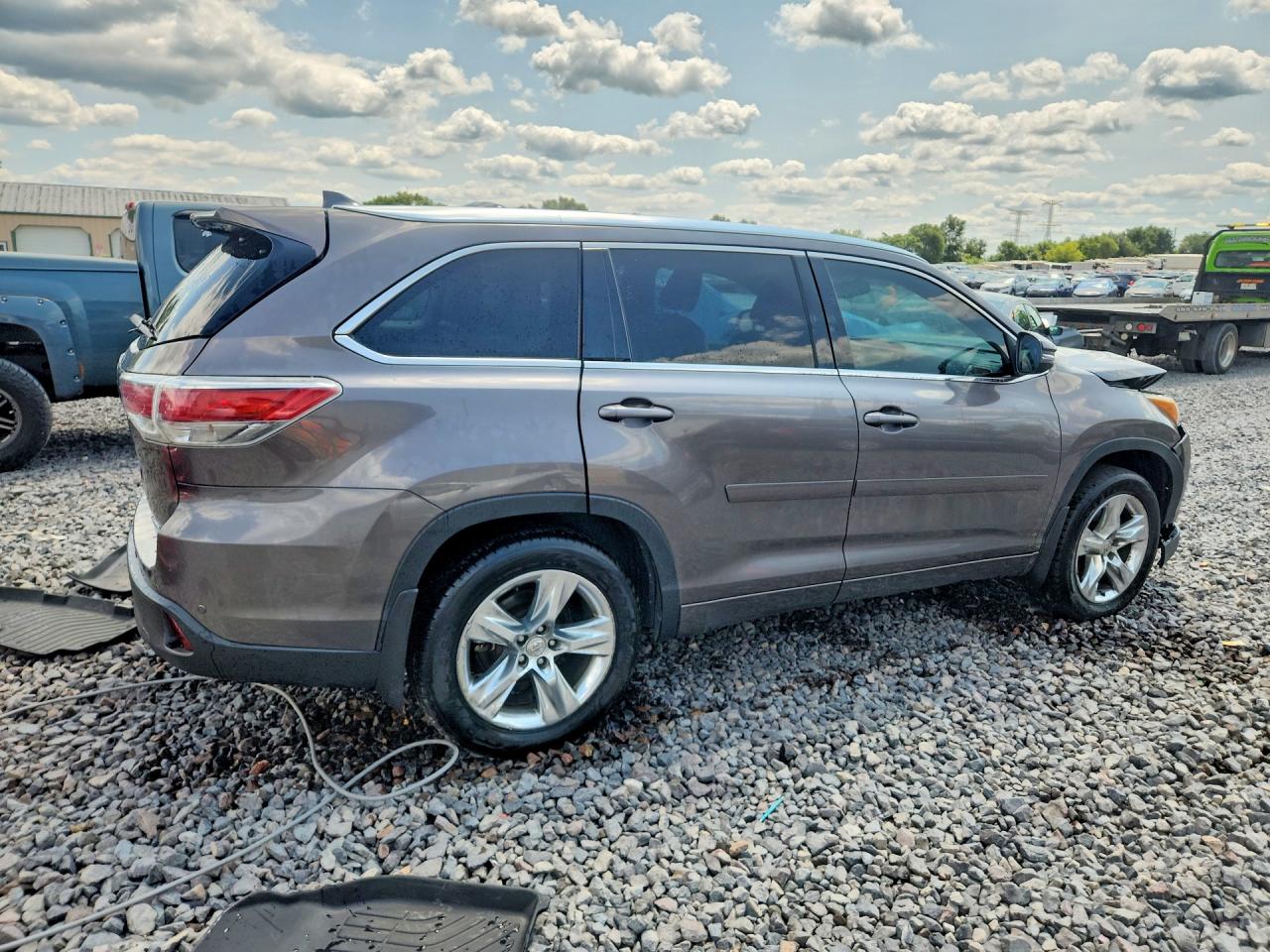 2014 Toyota Highlander Limited Черный vin: 5TDDKRFH2ES006867