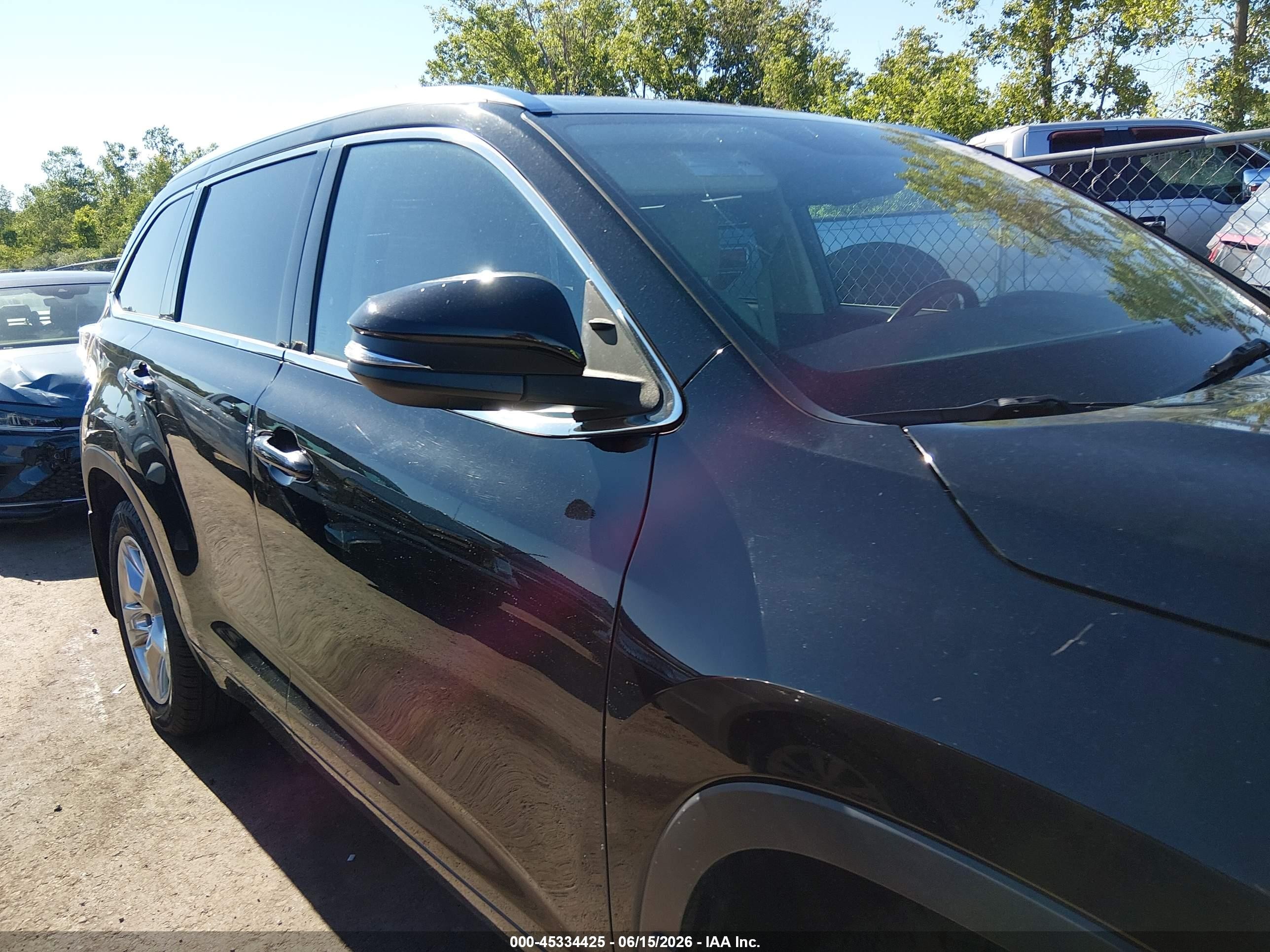 2014 Toyota Highlander Limited V6 Черный vin: 5TDDKRFH2ES024477
