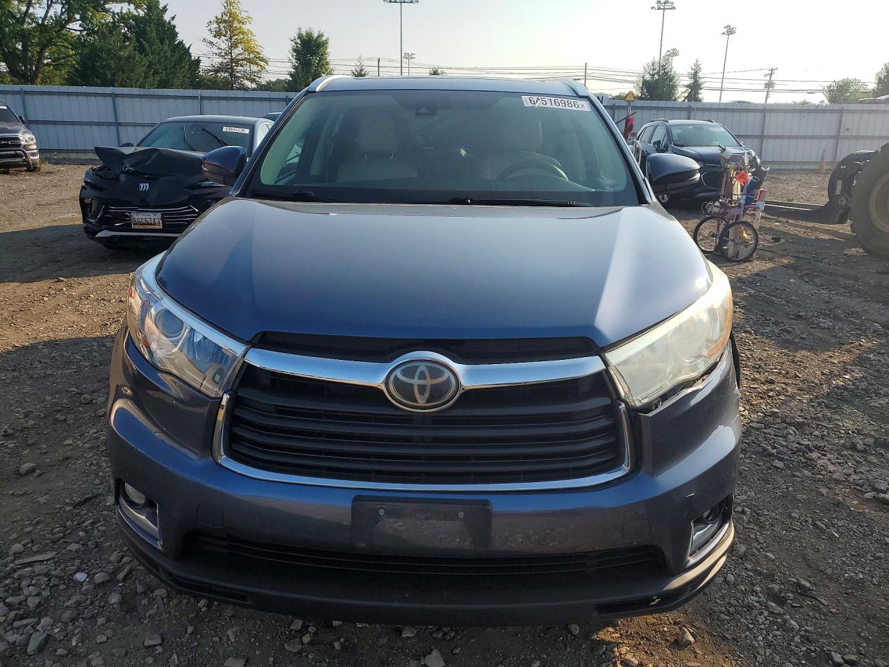 2014 Toyota Highlander Limited Platinum Синий vin: 5TDDKRFH2ES025855