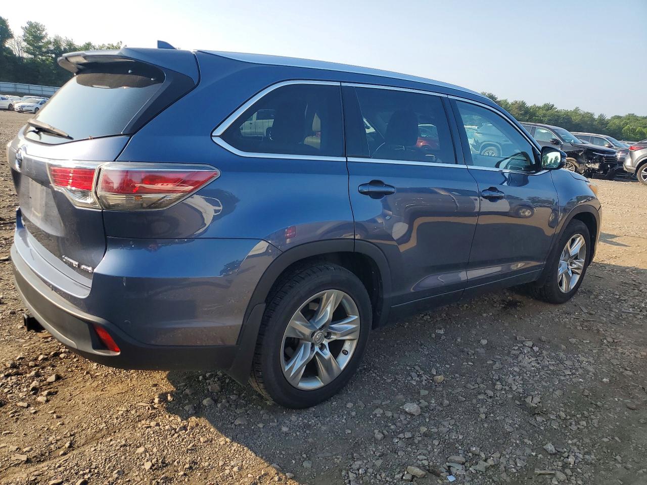 2014 Toyota Highlander Limited Platinum Синий vin: 5TDDKRFH2ES025855