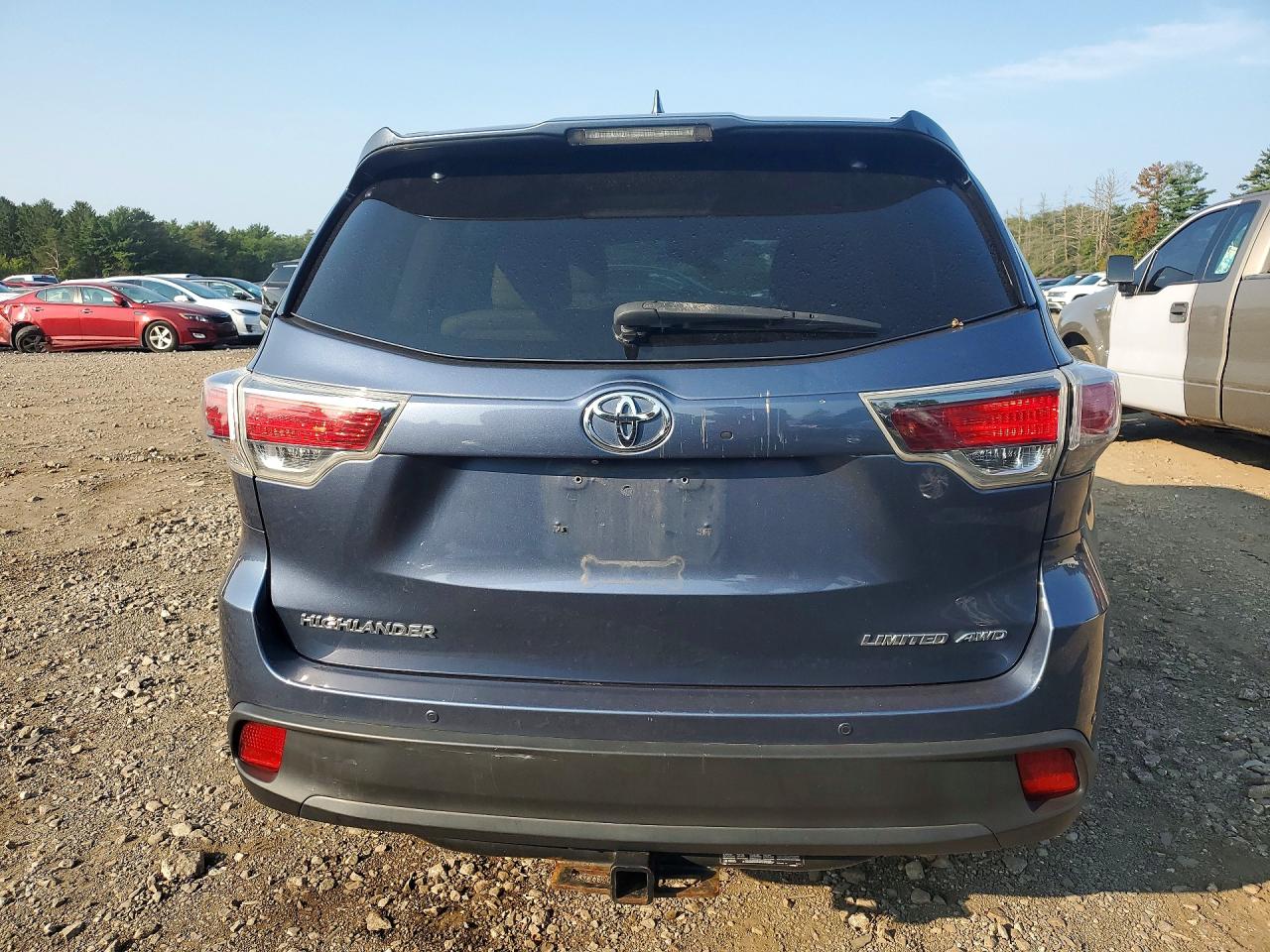 2014 Toyota Highlander Limited Platinum Синий vin: 5TDDKRFH2ES025855