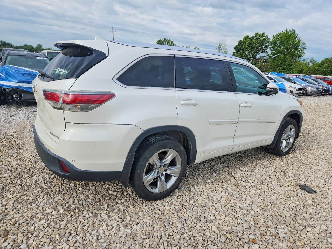 2014 Toyota Highlander Limited Белый vin: 5TDDKRFH2ES032322