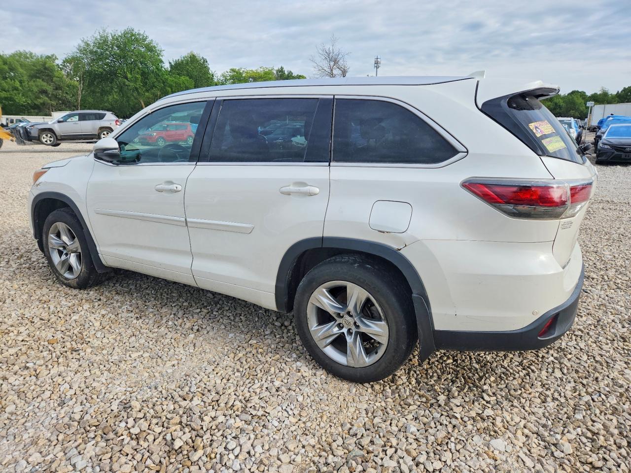 2014 Toyota Highlander Limited Белый vin: 5TDDKRFH2ES032322