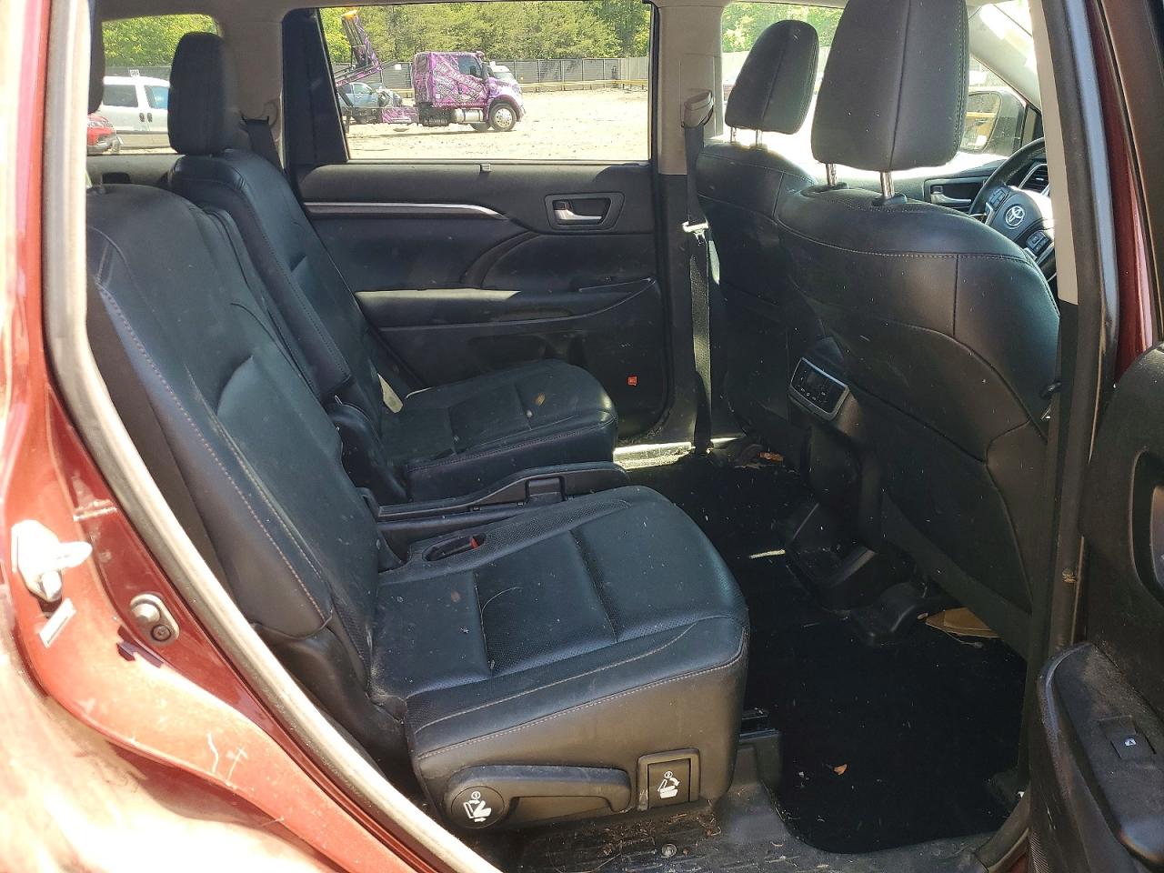 2014 Toyota Highlander Limited Темно-бордовый vin: 5TDDKRFH2ES035771